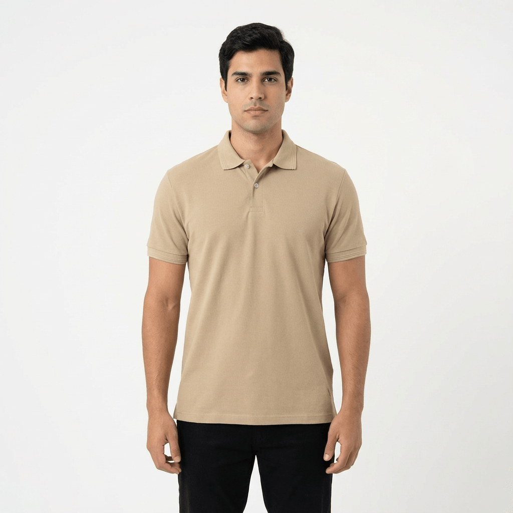 Polo Basic Visc - Kaki